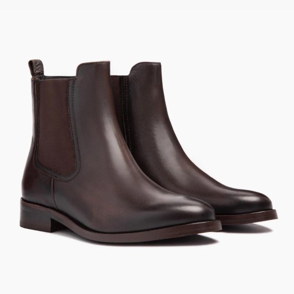 Thursday Boots Duchess Black Coffee leather Chelsea boot women’s size 8.5